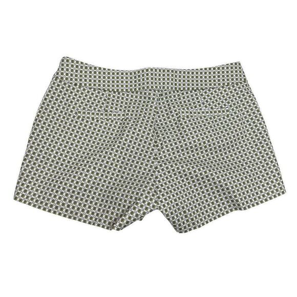 J. Crew Factory green and white geometric print chino shorts size 10 - Picture 4 of 11